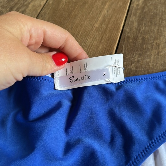 NWT Seaselfie Royal Blue Bikini bottom size XL Women’s - Picture 2 of 3